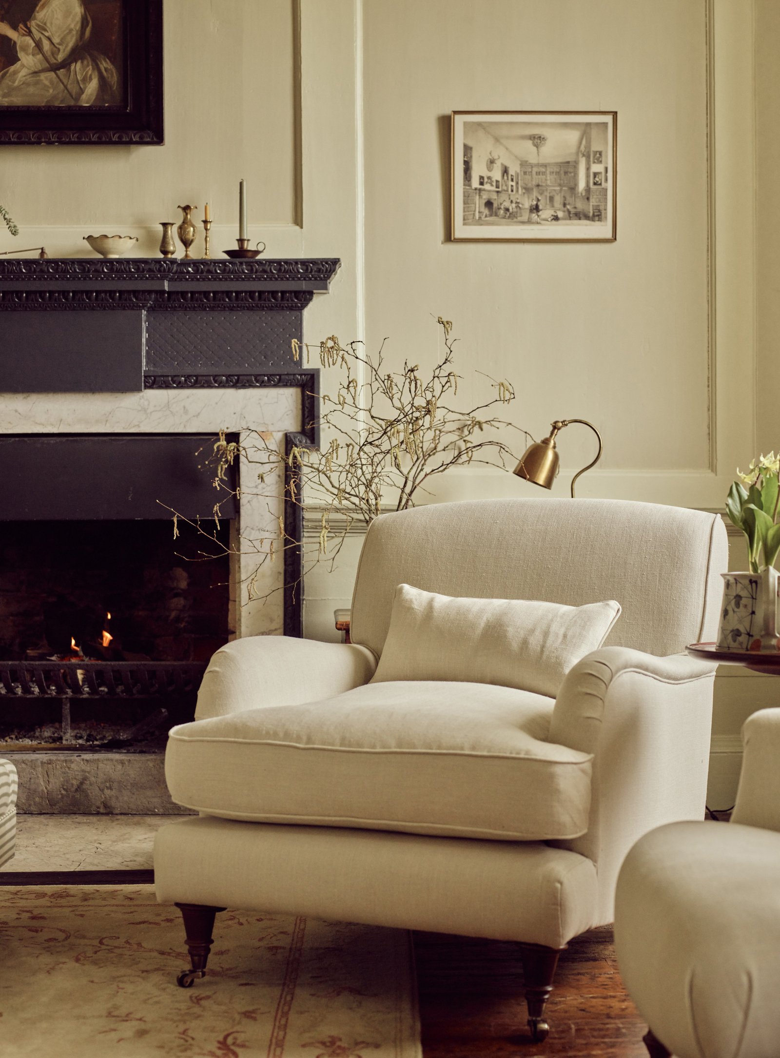 Abington Armchair, Leaden Grey Linen - Image 2