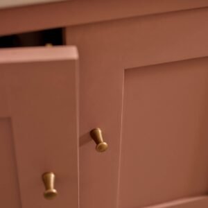 Grove Peg Knob, Antique Brass