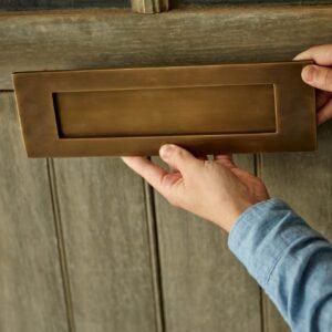 Grove Letter Plate, Antique Brass