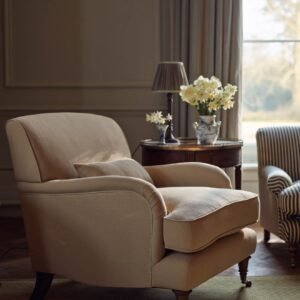 Abington Armchair, Straw Cotton