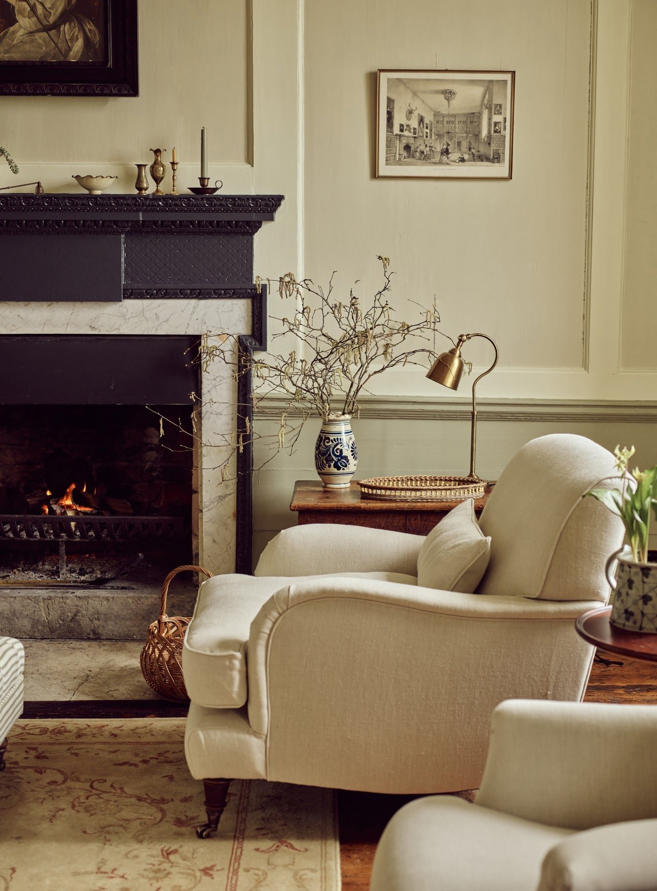 Abington Armchair, Ecru Linen - Image 2