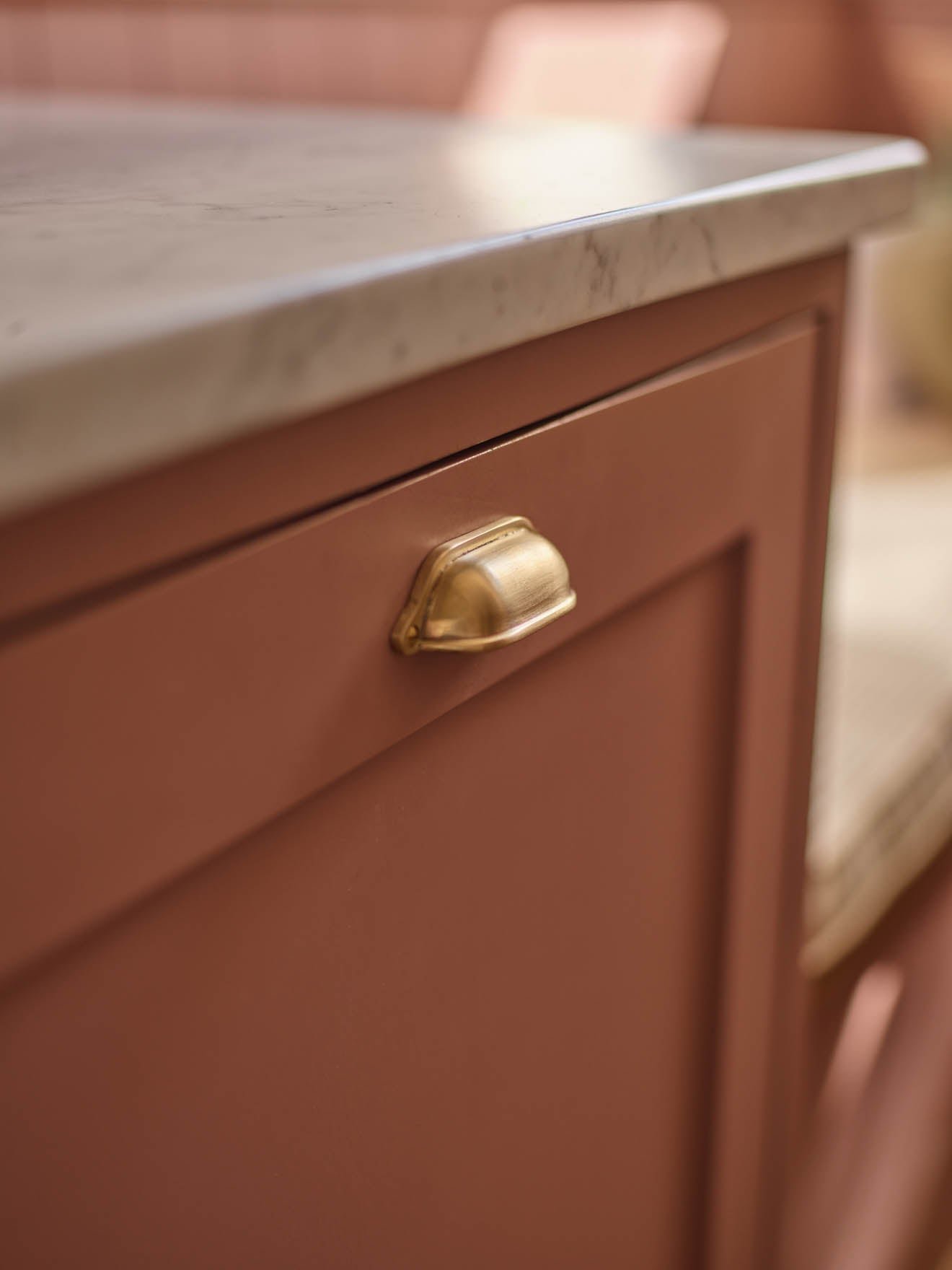 Grove Drawer Handle, Matt Brass - Image 3