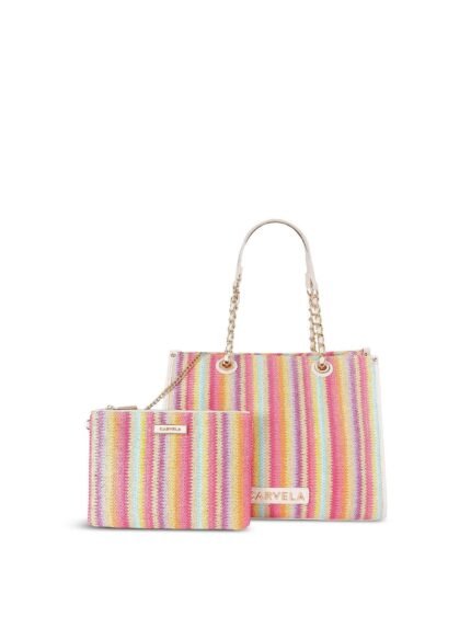 LEILA RAFFIA TOTE