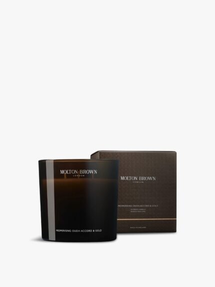 Mesmerising Oudh Accord Gold Luxury Scented Candle Triple Wick 600g