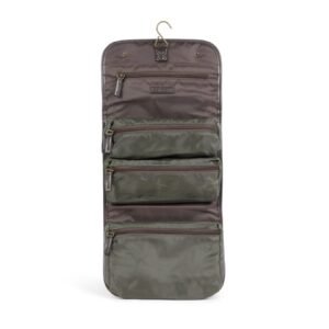 Barbour wax hanging washbag