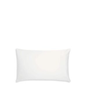 400TC Sateen Plain Dye Pillow Case Pair White