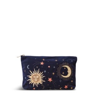 Celestial Navy Velvet Everyday Pouch