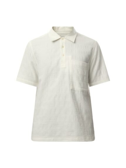 Short Sleeved Nippon Self Stripe Pullover Shirt