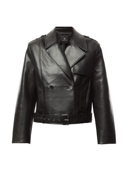 Simone Jacket - Black Recycled Leather