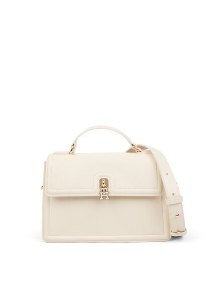 Turn Lock Crossbody Satchel