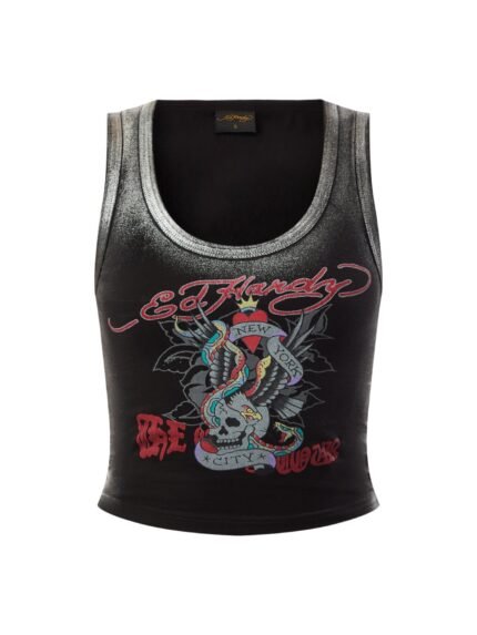 ED NYC Skull Tour Vest Top