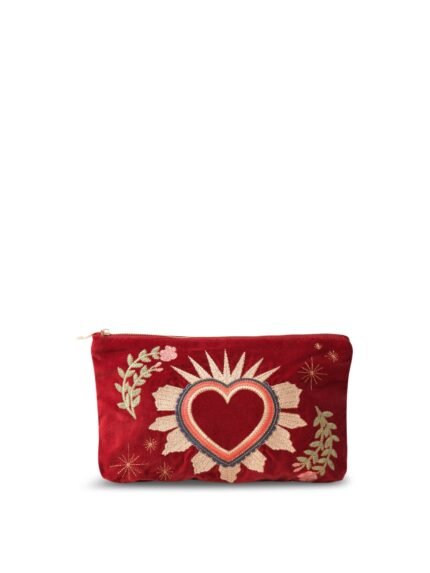 Enchanted Heart Rouge Velvet Everyday Pouch