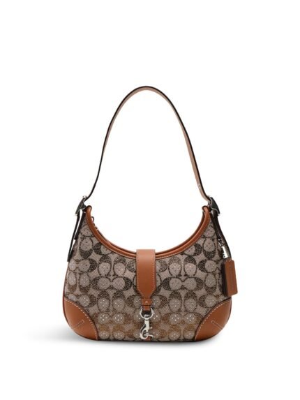 The Coach Originals Crystal Signature Jacquard Hamptons Hobo Amber