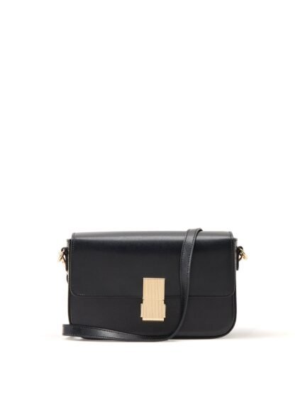 Flora Leather Bag Black