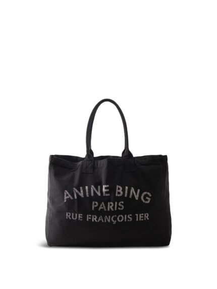 Leo Canvas Tote Bag Black