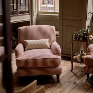 Abington Armchair, Heritage Red Stripe