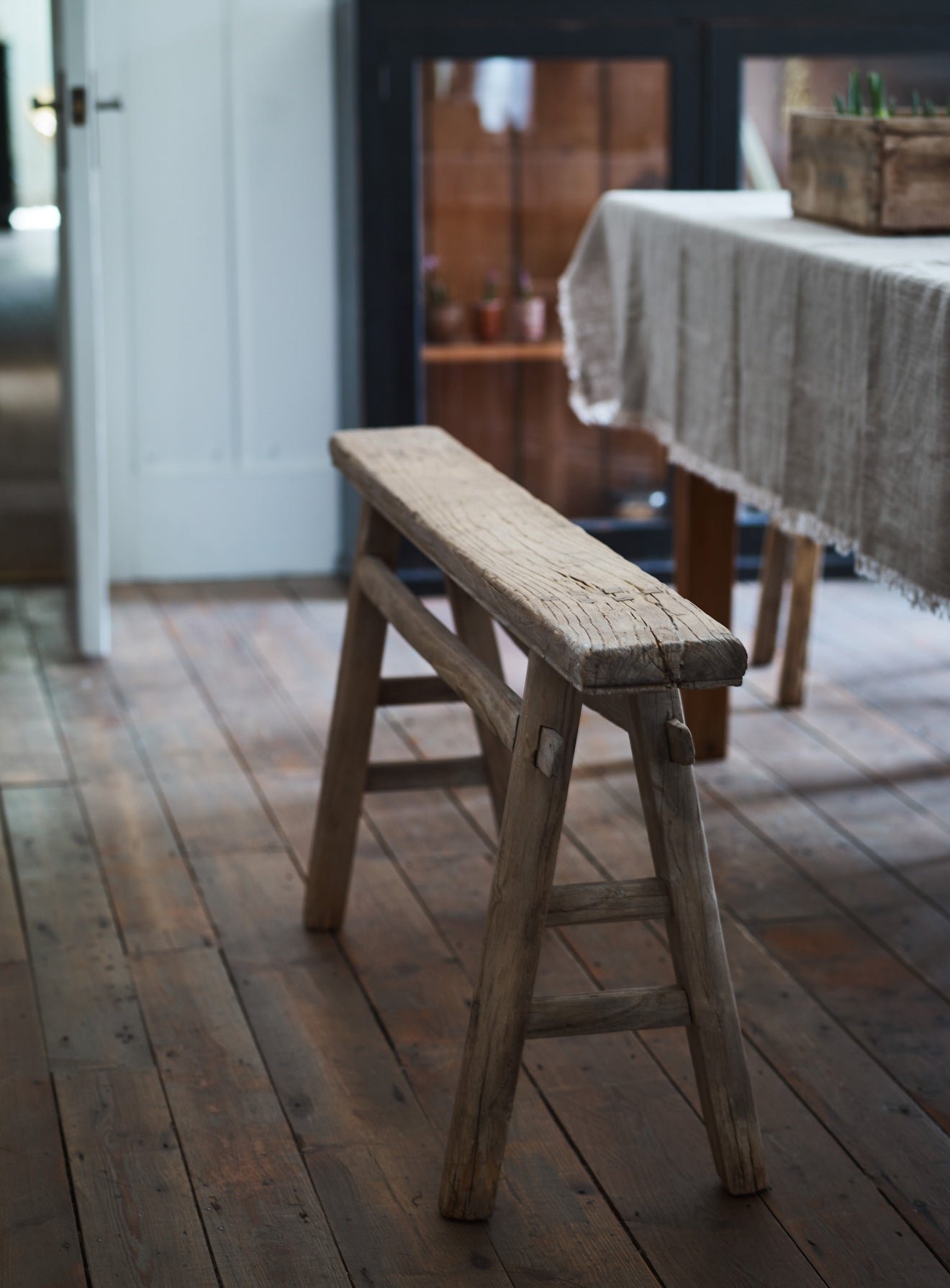 Benvy Rustic Stool, Large - Image 2