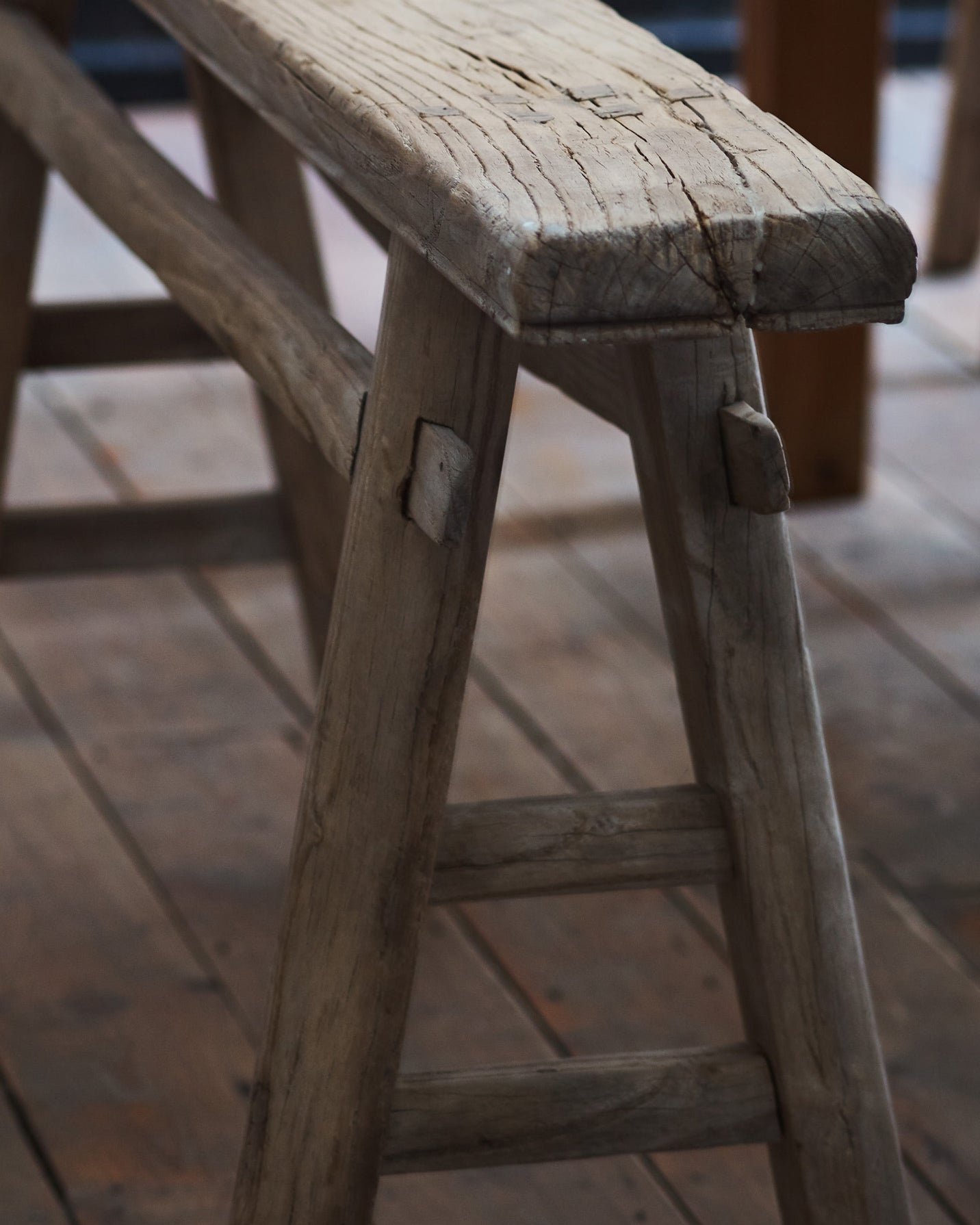 Benvy Rustic Stool, Large - Image 4