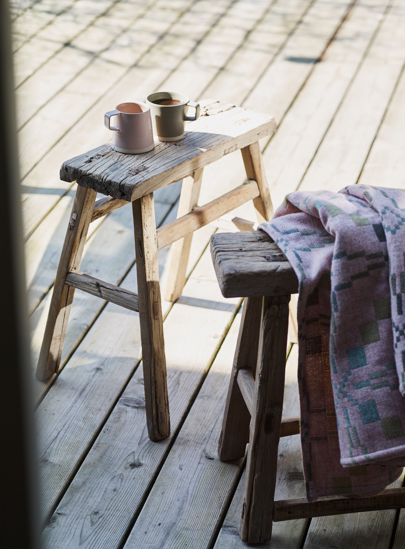 Benvy Rustic Stool, Small