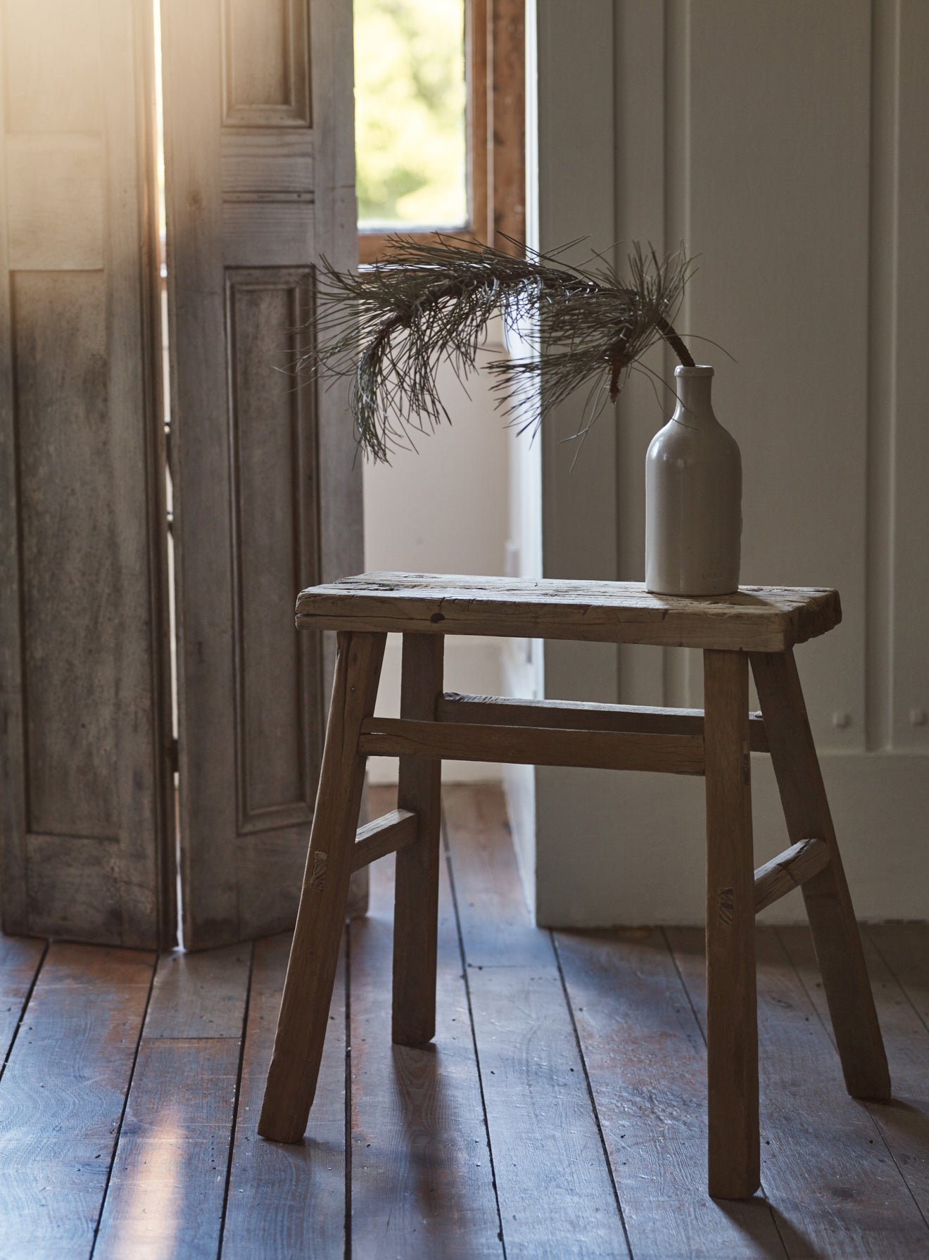 Benvy Rustic Stool, Small - Image 2