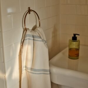 Bilton Towel Ring, Antique Brass