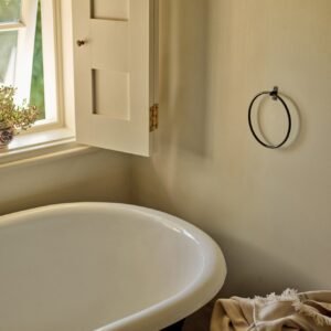 Bilton Towel Ring, Blackened Brass