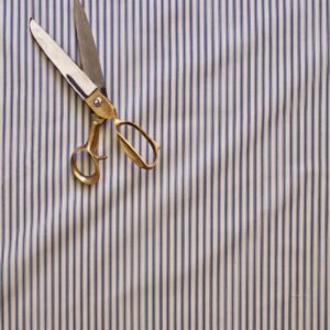 Abington Armchair, Blue Ticking Stripe