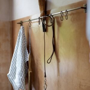 Grove Hanging Rail, Antique Brass