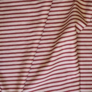 Elbert Ottoman, Heritage Red Stripe