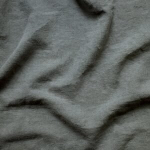 Abington Footstool, Leaden Grey Linen