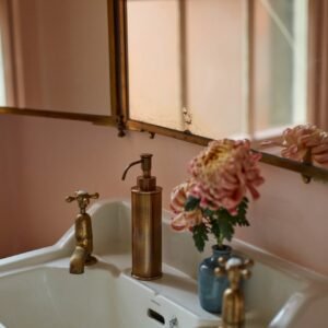 Bilton Soap Pump, Antique Brass