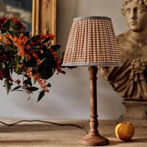 Bonnie Cotton Lampshade, Large, Red Stripe