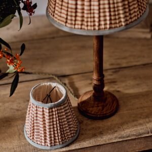 Bonnie Cotton Lampshade, Small, Red Stripe