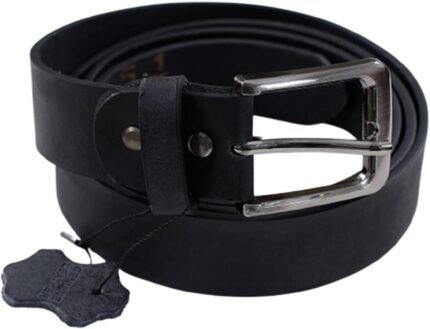 Mens Leather Belt,100% Full Grain Leather with Anti-Scratch Pin Buckle, Great for Jeans, Casual, Cowboy & Work Wear - Genuine Leather Belt  Amazon.co.uk: Fashion