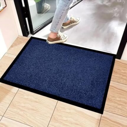 PHP Washable Door Mats Indoor & Outdoor - Non-Slippery Heavy Duty - Stylish & Large Rubber - Perfect Dust Grabbing Doormats (40 x 60 cm, Navy Blue)  Amazon.co.uk: Home & Kitchen