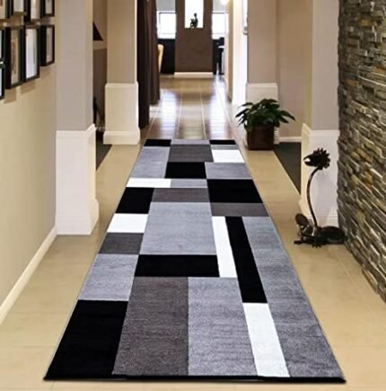 PHP Door Mats - Runner Rug Carpet Mat for Every Season Bedroom Living Room Hallway Kitchen Front Door Entrance Décor (Grey Black, 60 x 220 cm - X Long Runner)  Amazon.co.uk: Home & Kitchen