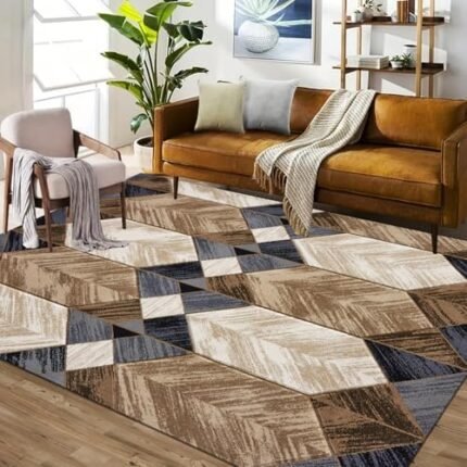 PHP Luxury Large Living Room Rug - Super Soft Abstract Majestic Pattern Design Heavyweight Hallway Rug Machine Washable Area Rugs - Des5-160 x 230 cm  Amazon.co.uk: Home & Kitchen